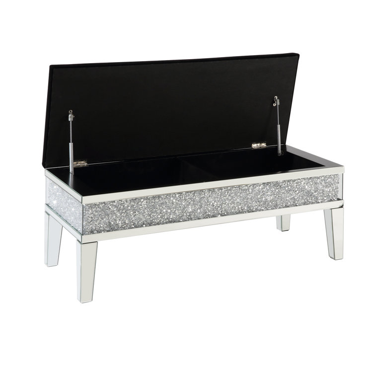 Mirrored bench for hot sale bedroom